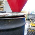 Open Hazardous Waste container