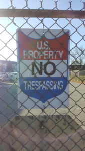 U.S. Property sign