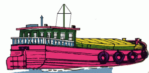 Vessel or barge transporting HazMat
