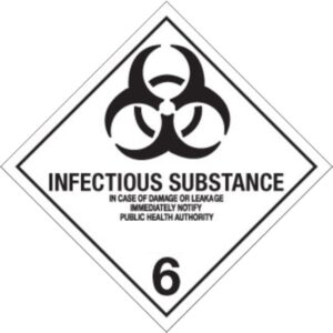 Division 6.2 Infectious Substance Label