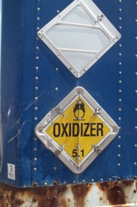 Class 5 Oxidizer placard
