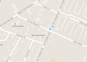 Map of Van Der Bogart Street in Schenectady, NY