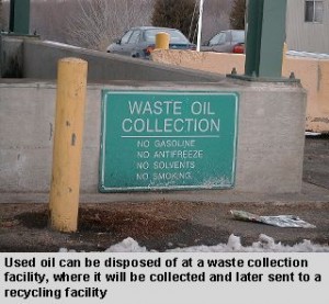 Used oil collection center