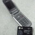 Lithium ion battery and flip phone