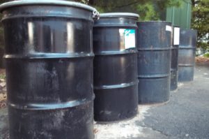 55-gallon drums of Non-Hazardous Waste