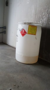 hazardous waste container