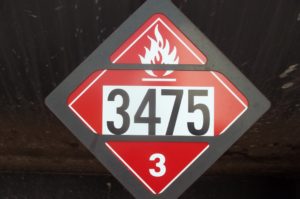 Class 3 placard UN3475