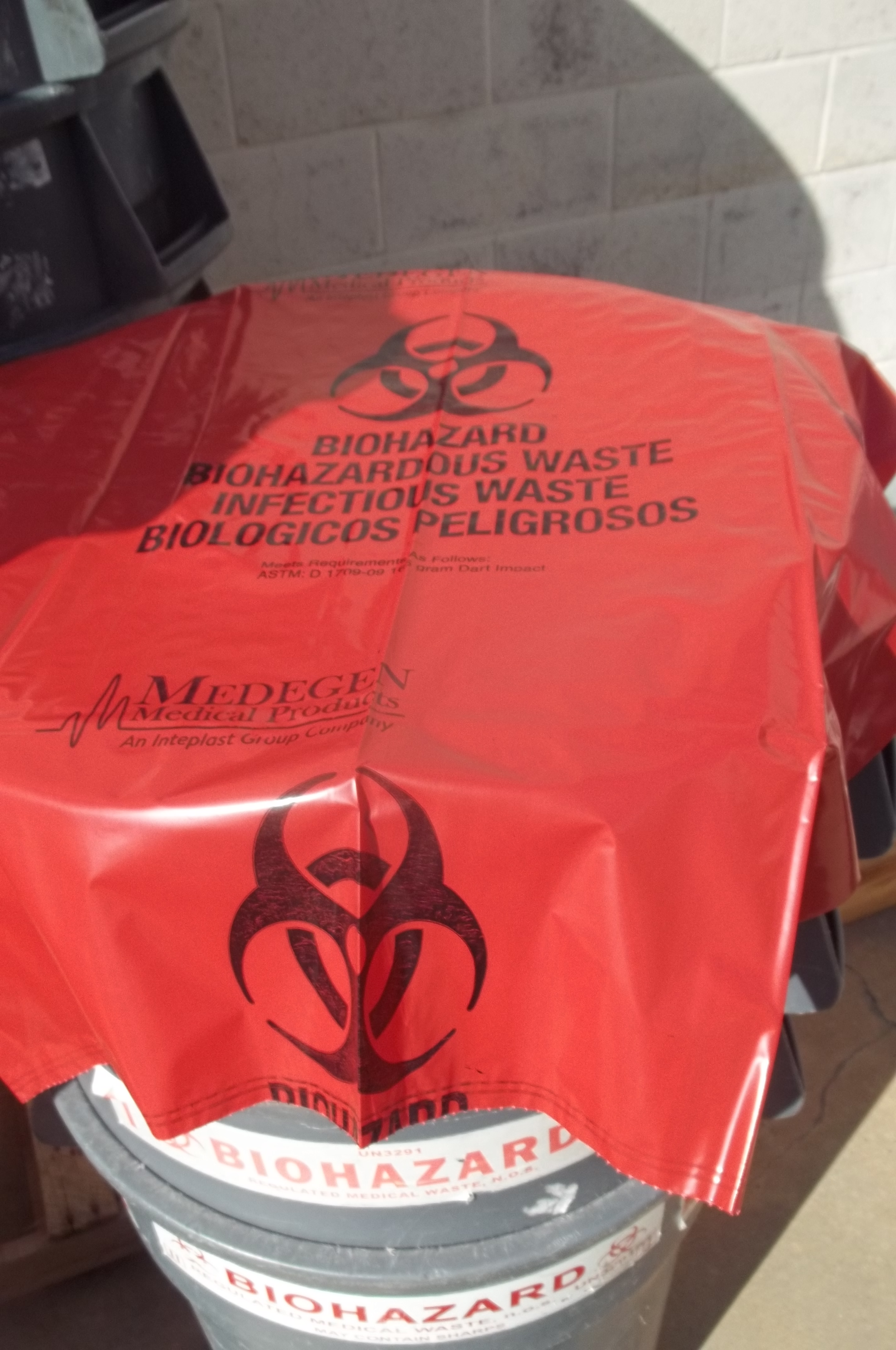 Inteplast Red Biohazard Bags