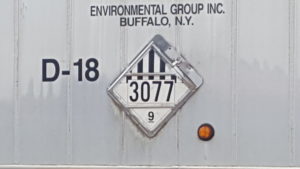 NA 3077, Class 9 Miscellaneous placard