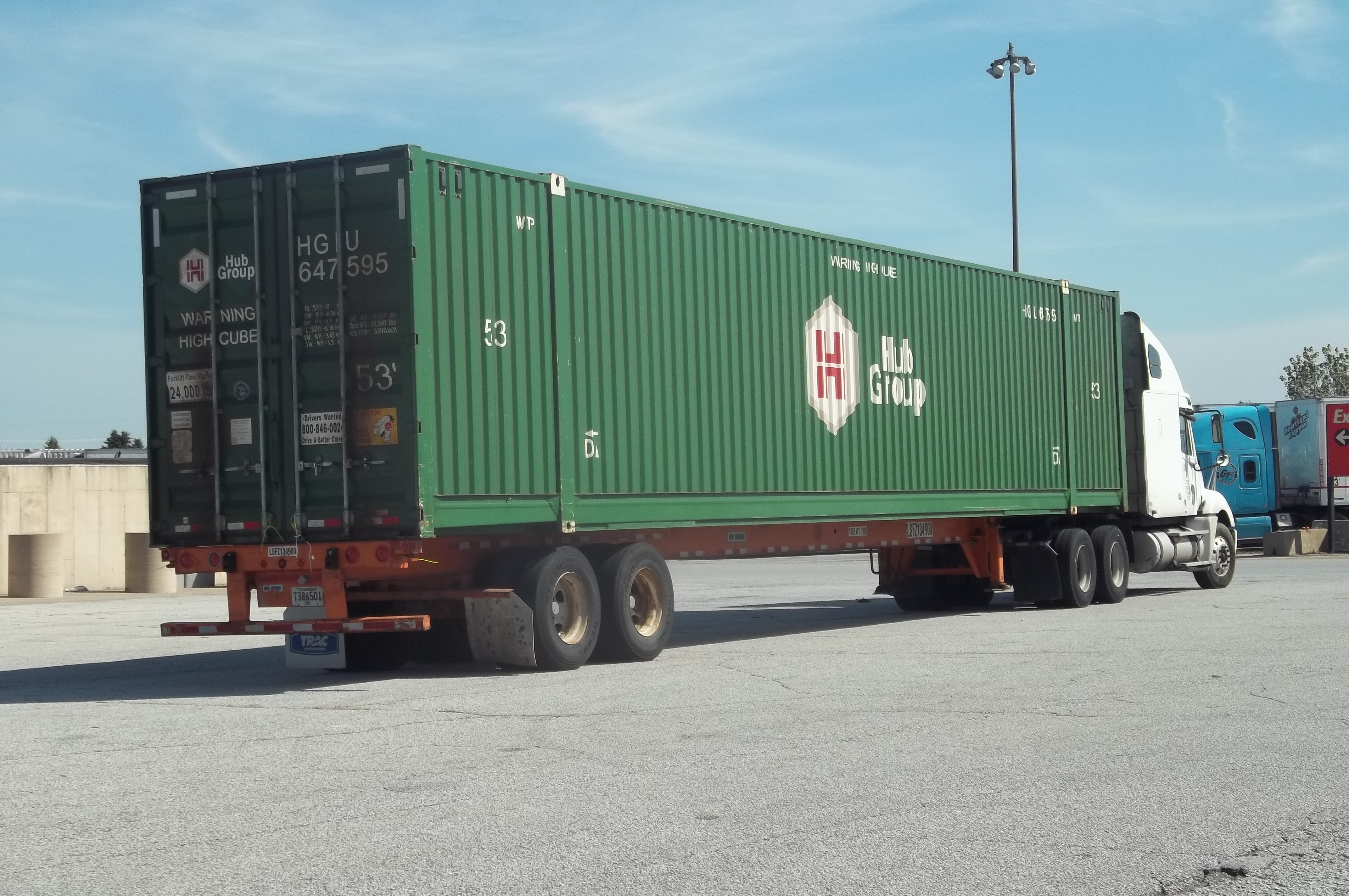 Freight Container on truck