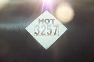UN3257 HOT Marking