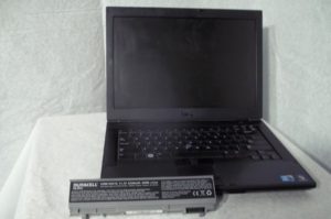 Lithium battery with laptop computer