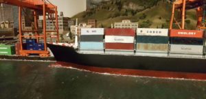 Model container ship