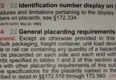 Q&A: My truck has Corrosive, Combustible Liquid, and Class 9 Miscellaneous. What placards are required?