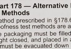 Quick Take: Alternatives to the Leakproofness Test Method