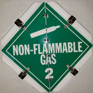 Placard for Division 2.2 Non-Flammable Gas