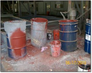 Improper maintenance and operation of hazardous waste