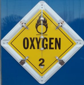 Placard for Division 2.2 Oxygen