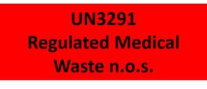 UN3291, Regulated Medical Waste, n.o.s.