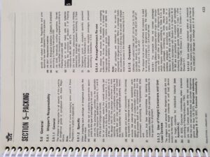 Section 5 - Packing Instructions of IATA DGR