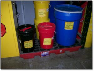 Good Storage of Hazardous Waste Containers