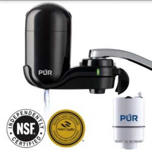 Pur water filter with lithium battery
