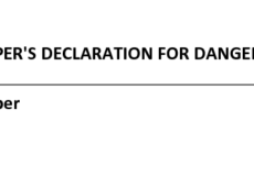 FAQ: What articles or substances do not require a “Shipper’s Declaration for Dangerous Goods”?